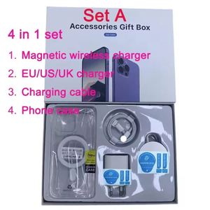 Vente flash - Montre connectée 7 en 1 - Ensemble d'écouteurs sans fil - <span class=keywords><strong>Chargeur</strong></span> sans fil - Boîtier de batterie externe - 6 en 1 pour accessoires <span class=keywords><strong>iPhone</strong></span> - Boîte cadeau 6en1 - Product Image 5