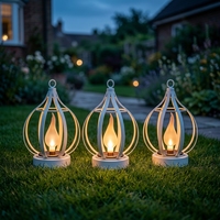 Lampes solaires TSINYE pour l'extérieur, étanches, suspendues, sans flamme, effet bougie, cadeau pour femmes, maman, jardin, patio, cour, allée