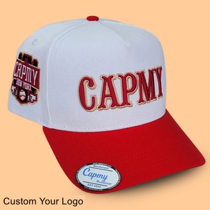 <strong>Customize</strong> Your Logo Men's Gorras Middle Crown 3d Embroidered Sports Hat Black Suede Brim Snapback <strong>5</strong> Panel a Frame Baseball Caps - Product Image 5