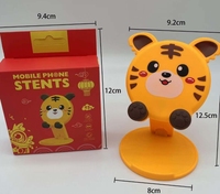 Support de bureau pour smartphone en forme de dessin animé - Support pliable et réglable, écologique, pour smartphones et tablettes, mignon, pour la Saint-Valentin, mariage