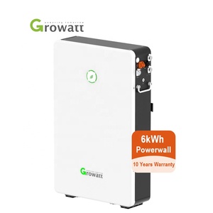 93% DOD <span class=keywords><strong>Growatt</strong></span> <span class=keywords><strong>GBLI6532</strong></span> 51,2 V 104Ah 6kWh Baterías de iones de litio Batería de almacenamiento de energía solar montada en la pared con 10 años de garantía - Product Image 1