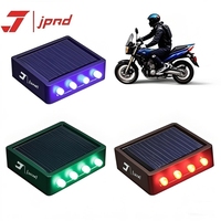 Feux stroboscopiques en alliage d'aluminium et acier inoxydable JPAD, LED rouge/bleu/vert/jaune, activés par vibration, pour voitures et motos