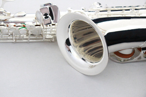 Prix de gros Focus Music Brand <span class=keywords><strong>Instrument</strong></span> à vent Saxophone Alto Mib plaqué argent avec étui de transport et sangle <span class=keywords><strong>Saxo</strong></span> Alto OEM - Product Image 4