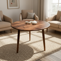 Table console moderne en noyer noir SUNWOODD EXPO, durable, écologique, en bois massif, meubles de salon, facile à nettoyer