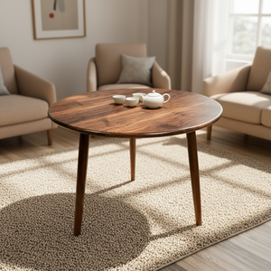 Modern <b>Black</b> Walnut Coffee <b>Console</b> Table Durable Eco-Friendly Solid Wood Home Furniture wholesale price - Product Image 3