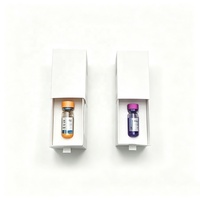 Emballage personnalisé pour suppléments de peptides, boîtes rigides, flacons de 2 ml, 3 ml, 5 ml, 10 ml, boîte d'emballage coulissante en carton, boîte magnétique avec éponge