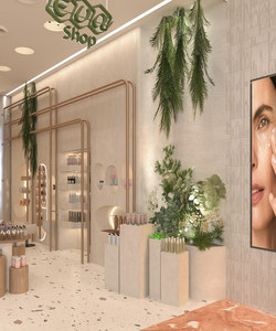 Nhà máy sản xuất mỹ phẩm cửa hàng hiển thị đồ nội thất tùy chỉnh nước hoa kính hiển thị trường hợp kính Son môi đảo truy cập - Product Image 5