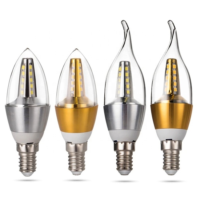 E14 E27 Led Lamp Bulb of Pendant Light Chandelier Light 5w Crystal Lamp Bulb Flaming Tail Lamp Led Chandelier Candle Bulb