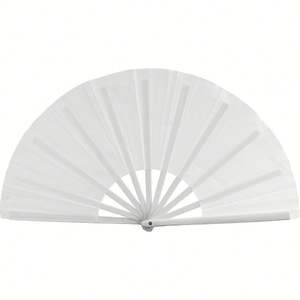 Abanico de Bambú Sublimable para Personalizar, con Tela de Poliéster, para Baile en Línea - Product Image 2