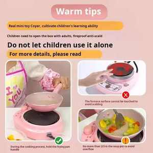 Mini-cuisine pour enfants, ustensiles de cuisine réalistes, jouet de cuisine pour enfants - Product Image 4