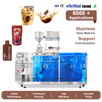 Machine de remplissage et d'emballage automatique haute vitesse pour liquides et pâtes, lait d'amande frais, lait de soja, café liquide, miel