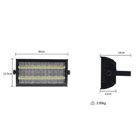 Lumière stroboscopique professionnelle à double rangée de 736 LED DMX, adaptée aux KTV, bars, salles de banquet, théâtres et concerts