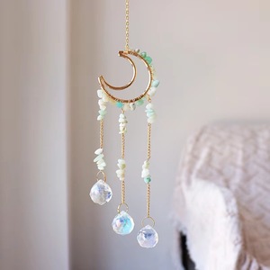 Esfera de Cristal Natural Tallada con Tema de Amor, Atrapasueños Colgante de Feng Shui, Decoración Curativa de Amatista y Cuarzo Rosa para el Hogar - Product Image 6