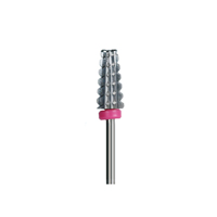 Fraise à ongles professionnelle double tête de 6 mm en carbure de tungstène de 3/32 pouces pour le ponçage des capsules d'ongles en acrylique