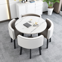 Prix d'usine en gros, ensemble de table à manger moderne et durable, table et chaises pour 4 personnes, meubles pour la maison