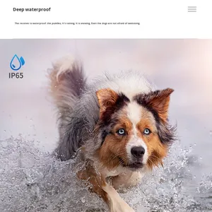 बहुक्रियाशील डीप वाटरप्रूफ कुत्ते प्रशिक्षण उपकरण छलावरण के लिए इलेक्ट्रिक शॉक कॉलर बैर्क स्टॉपर प्लास्टिक पालतू कॉलर - Product Image 6