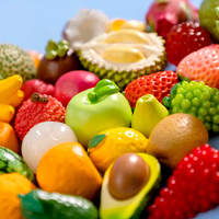 Schattige mini fruit hars figuurtjes miniatures bureau ornamenten kleine sinaasappel banaan charme poppenhuis decoraties DIY accessoires