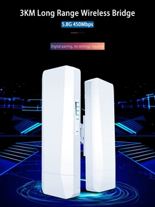WZ-LAN 3km ngoài trời Wifi cầu IP65 không thấm nước 5.8GHz 450Mbps tốc độ cao điểm-điểm đa điểm truy cập cầu - Product Image 6