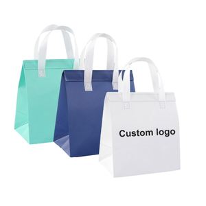 Disposable Non-Woven Cooler Bag Portable Aluminum Foil Fast Food Packaging Bags Nonwoven Thermal Bag With Self-Adhesive - Product Image 1