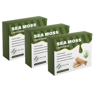 Gel líquido de musgo de mar con raíz de bardana para apoyo inmunológico, salud intestinal, refuerzo de energía, gomitas de musgo de mar con vitamina de superalimento - Product Image 1