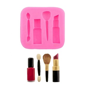 Moule en silicone 3D rectangulaire classique pour décoration de gâteaux et fondants, idéal pour le maquillage, les crayons à sourcils, les rouges à lèvres, les parfums et les éponges de maquillage. - Product Image 1