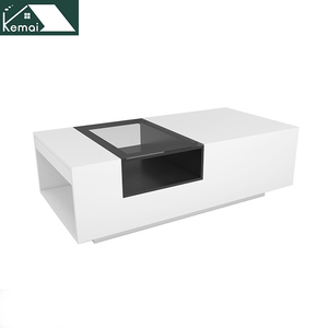Table basse salon maison supports de télévision <span class=keywords><strong>noir</strong></span> <span class=keywords><strong>et</strong></span> <span class=keywords><strong>blanc</strong></span> salon Table à thé simple <span class=keywords><strong>meuble</strong></span> <span class=keywords><strong>TV</strong></span> moderne avec haute brillance - Product Image 2