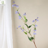 Bunga Chamomile Sutra Buatan Berkualitas Tinggi Grosir 102 cm Krisan Biru Dekorasi Rumah Pernikahan