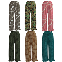 Wholesale Summer Fashion Soft Milk Silk Leg Pants Hawai Floral Print High Waist Casual Trousers for Adults