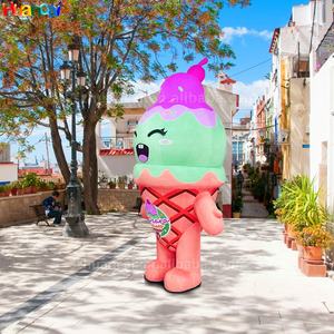 Delicioso helado de alta calidad muñeca inflable mascota publicidad inflable caminar inflable hombre para tienda de postres promoción - Product Image 3