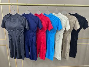 RUIQUWIN Custom Logo V Scrunch Yoga Romper Body espalda abierta manga corta ropa deportiva monos - Product Image 4