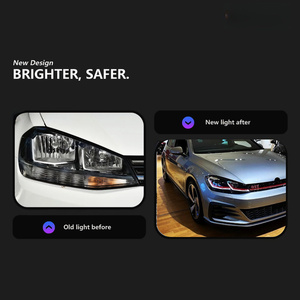 Fari HETOP Golf 7.5 2017-2020 con lenti LED, aggiornamento GTI, luci anteriori, accessori auto, vendita calda, Plug and Play, DRL per <span class=keywords><strong>Volkswagen</strong></span> - Product Image 2