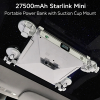 Batterie externe portable 99Wh pour Starlink Mini, station d'alimentation bidirectionnelle USB-C PD à clipser avec écran LCD
