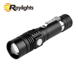 Led Flashlight 800 Lumen Super Bright Powerful T6/l2/v6 Usb Led Torch Power Tips Zoomable Bicycle Light 18650 Rechargeable