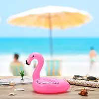 İçecek sahipleri yüzme havuzu şamandıra bardak banyo oyuncakları flamingolar bardak tutucular şişme flamingo havuz oyuncağı