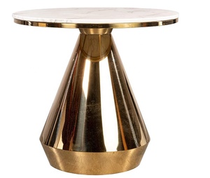 Europa di lusso del metallo di marmo pietra artificiale rotondo OEM Ristorante tavolo da pranzo - Product Image 3