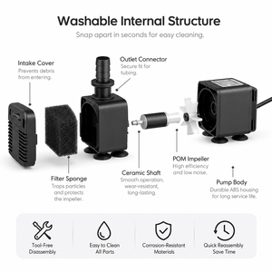 2.5W 5W 7W 10W 15W 25W 35W 45W 60W 70W 100W 138W High Quality <b>Submersible</b> Water <b>Pump</b> Aquarium Fish Tank <b>Pumps</b> - Product Image 2