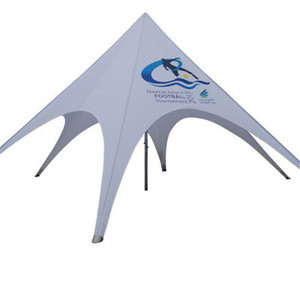 Tenda Pantai Bentuk Bintang Aluminium Diameter 10m/33ft, Tenda Bintang Putih Pop Up - Product Image 2