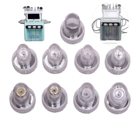 9 embouts pour appareil d'hydrodermabrasion Aqua Peeling, machine à vide 2 en 1, jet d'eau oxygénée H2O2, soin de beauté personnel