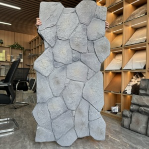 Losas de Piedra PU: Revestimiento de Pared Ligero de Gran Tamaño, <span class=keywords><strong>Roca</strong></span> Artificial de Alta Densidad para Decoración de Villas y Restaurantes de Lujo - Product Image 2