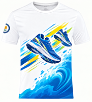 Tissu personnalisé en polyester tricoté pour la gymnastique Quick-Dri pour impression, sublimation unie, course à pied, t-shirt de sport pour hommes et femmes