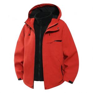 Nuova Giacca da <span class=keywords><strong>Montagna</strong></span> con Cappuccio per Uomo, Autunno e Inverno, Giacca Shell Antivento per Attività all'Aperto e Alpinismo - Product Image 3