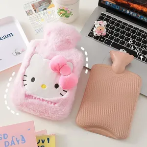 Hello Cat Plush Cute Cinnamoroll Plus Terciopelo grueso <span class=keywords><strong>Bolsa</strong></span> <span class=keywords><strong>de</strong></span> <span class=keywords><strong>agua</strong></span> <span class=keywords><strong>caliente</strong></span> a prueba <span class=keywords><strong>de</strong></span> explosiones Calentador <span class=keywords><strong>de</strong></span> manos grande Botella <span class=keywords><strong>de</strong></span> niña - Product Image 1