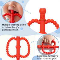Sucette en silicone souple pour bébés, jouet à mâcher apaisant de qualité alimentaire, sans BPA, en forme de licorne, pour soulager les gencives des nourrissons
