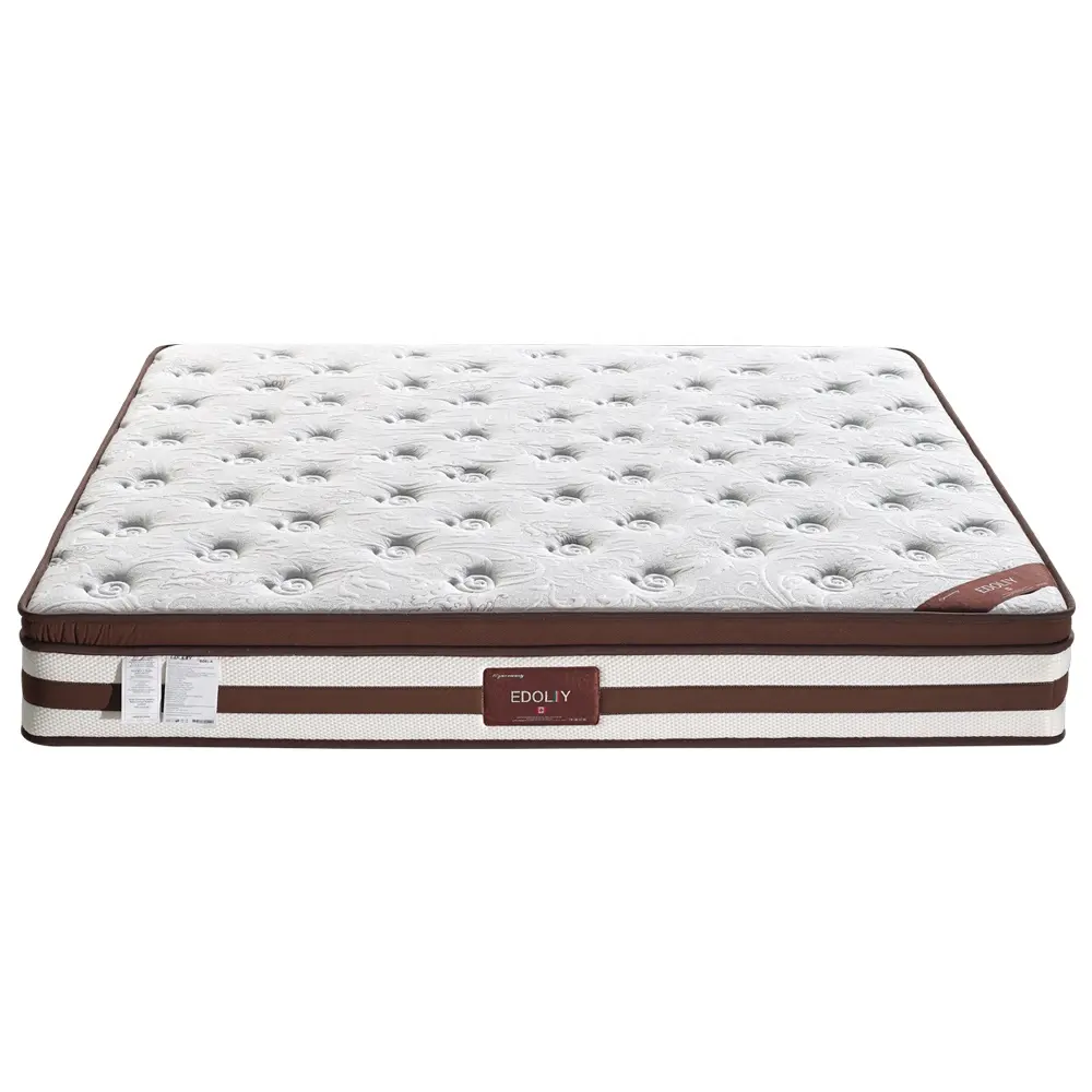 Modern furniture china high quality thin latex mattress quilt fabric washable anti sore twin continuous spring mattress in a box