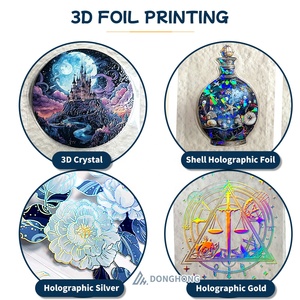 Cinta Adhesiva PET Personalizada con Tinta de Cristal <span class=keywords><strong>en</strong></span> Relieve 3D, Rollos de Adhesivos Kiss Cut con Impresión 3D para Diario - Product Image 3