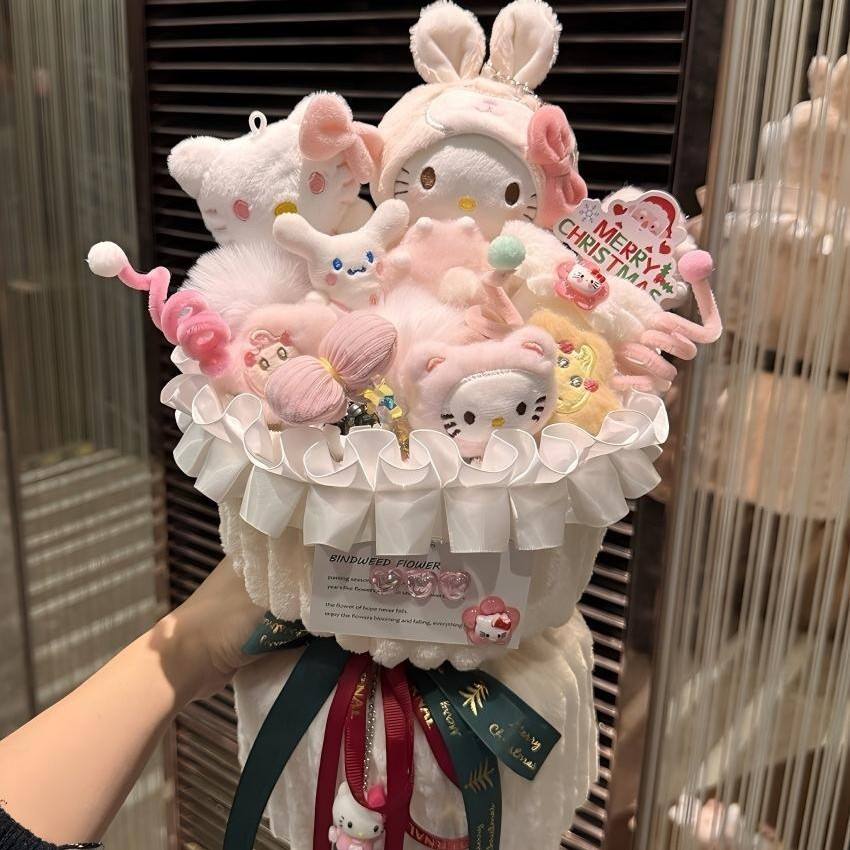 KT Cat Christmas Light Luxury (ถุงของขวัญ+ไฟ)