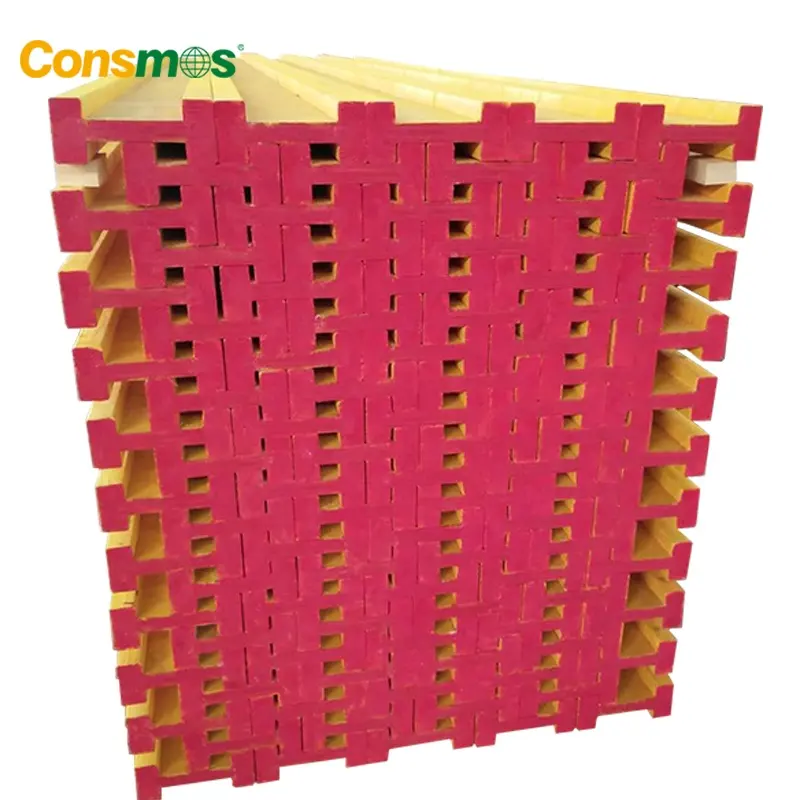 Consmos h beam h20 timber wooden beam formwork for carry film faced plywood