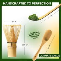 Bol à poudre porte-tamis cuillère traditionnel japonais Chasen agitateur bambou Matcha thé vert Matcha ensemble fouet