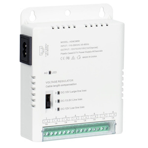 <span class=keywords><strong>Alimentation</strong></span> CCTV 4ch 8ch 16ch 12V AC vers DC <span class=keywords><strong>Alimentation</strong></span> à découpage avec moniteur en plastique pour caméra IP de sécurité - Product Image 3