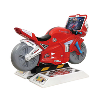 Jeu vidéo interactif Kiddie ride, simulateur 3D 4D, voiture de course, moto pour enfants